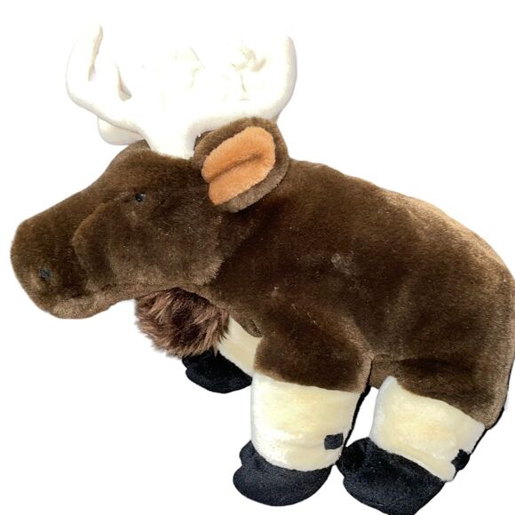 Wild Republic Plush Moose Elk Stuffed Animal Nursery Decor Shower Forest 12” - Picture 4 of 9
